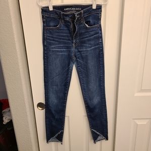 American Eagle super hi-rise jegging crop